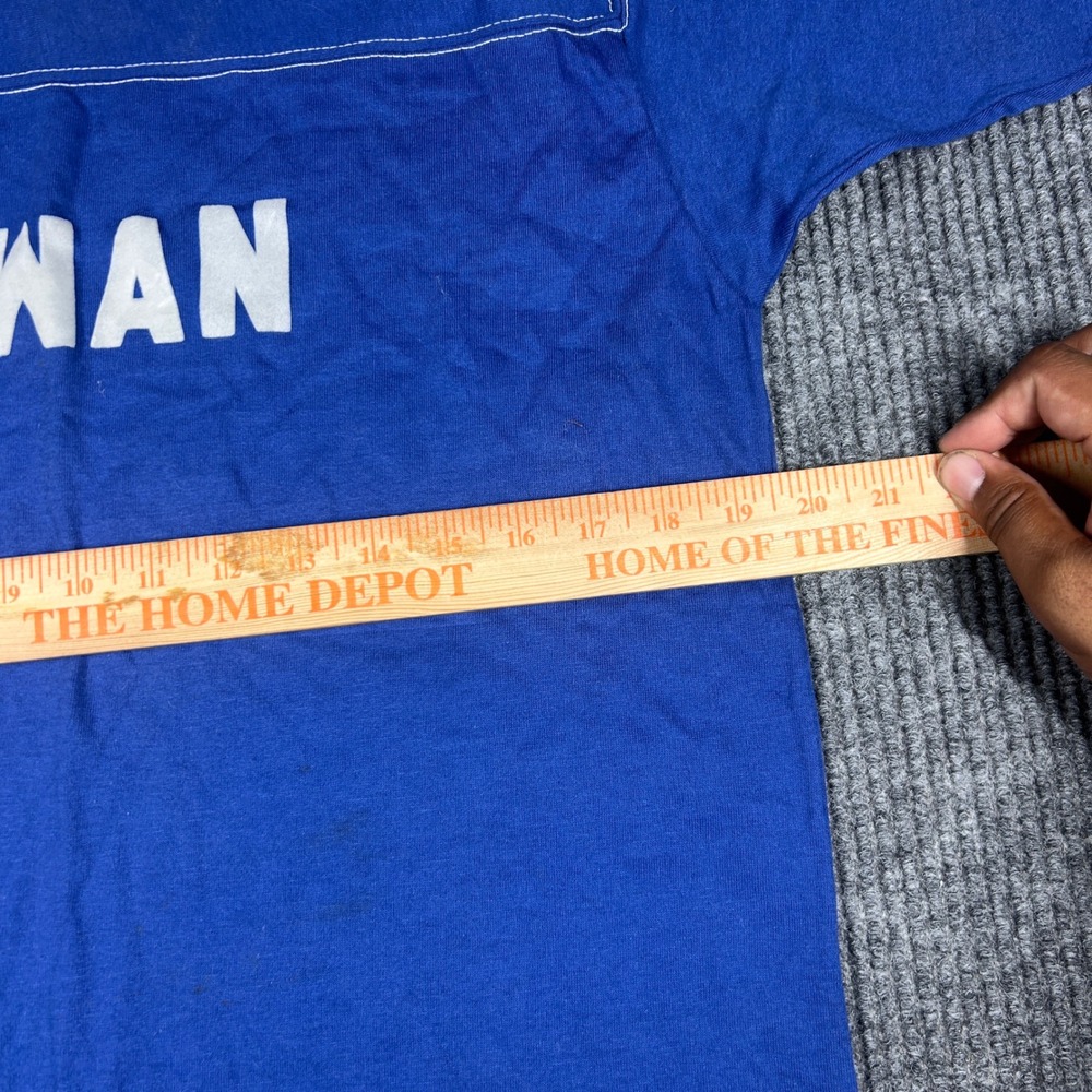 Vintage Bantams Shirt Men's L Swan Mildred Graphic Ringer Blue 60 USA - Picture 5 of 7